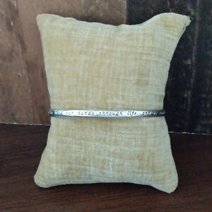 VT 925 Inscribed Silver Cuff Bracelet